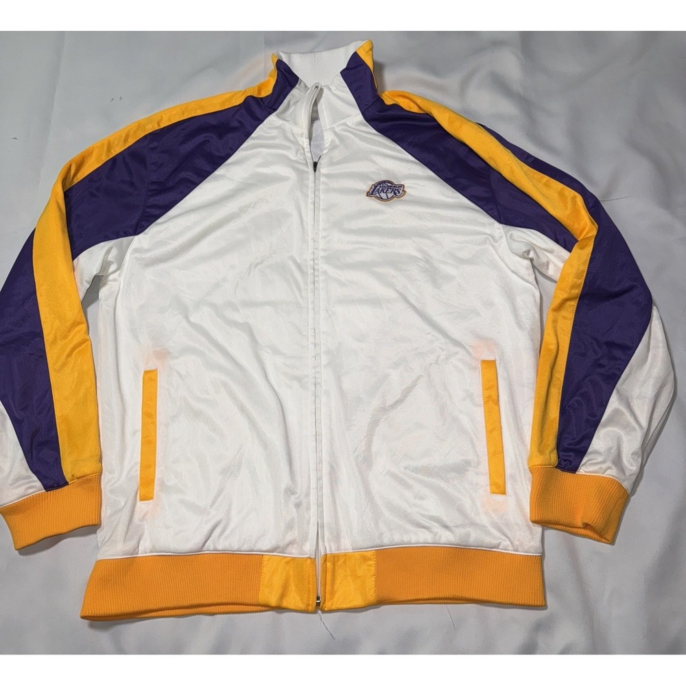 Lakers Reversible Jacket Men's XL UNK – NBA Purple Gold White Retro No Flaws